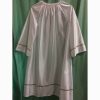 Artesanies Carme Piquet REF.115BC TUNICA BLANCA RIBETE-ArtesaniesCarmePiquet-acpiquet.com