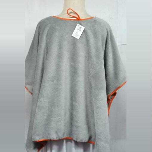 Poncho de polar escolar - Gris