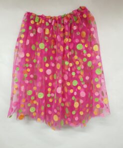 FALDILLA TOPO ROSA / LLARG 50 CMS. FORMA FRUNZIDA