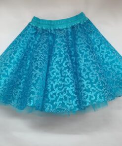 FALDILLA BLAU BARROC / LLARG 40 CMS. FORMA CAPA