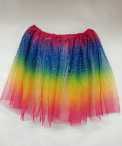 FALDILLA TUL MULTICOLOR HORITZONTAL / LLARG 40 CMS. FORMA FRUNZIDA