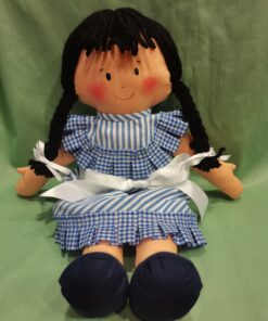 MUÑECA DE TRAPO ANGELINA / MEDIDA 45 CMS.