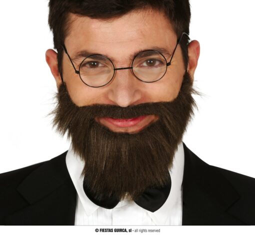BARBA I BIGOTI CASTANY AMB GOMA ELÀSTICA