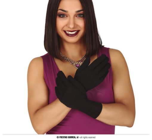 GUANTES NEGROS 22 CMS.