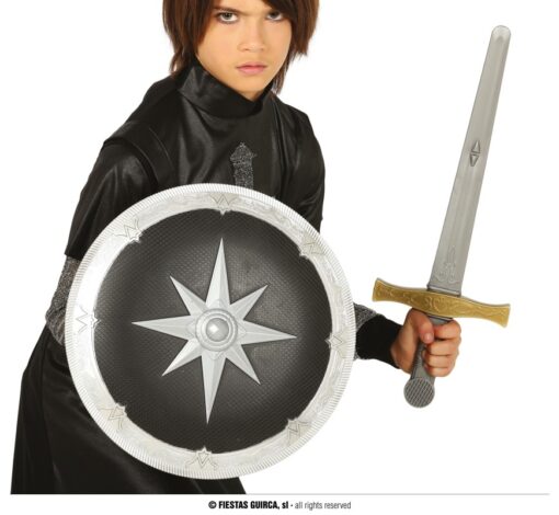 ESCUDO 35 CMS. Y ESPADA 50 CMS. MEDIEVAL
