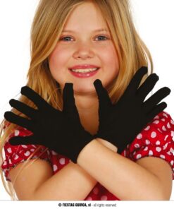 GUANTES INFANTILES NEGROS 17 CMS.