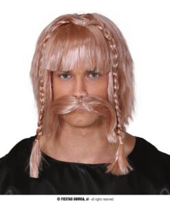 PELUCA VIKINGO CON BIGOTE