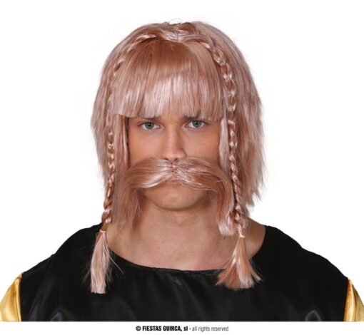 PELUCA VIKINGO CON BIGOTE