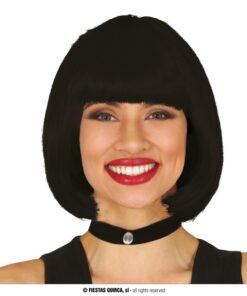 PELUCA MEDIA MELENA NEGRA 100 GR.
