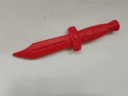 PUÑAL PLASTICO ROJO 17 CMS.