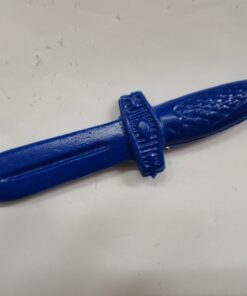 PUÑAL PLASTICO AZUL 17 CMS.