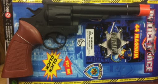 PISTOLA POLICIA CON CHAPA