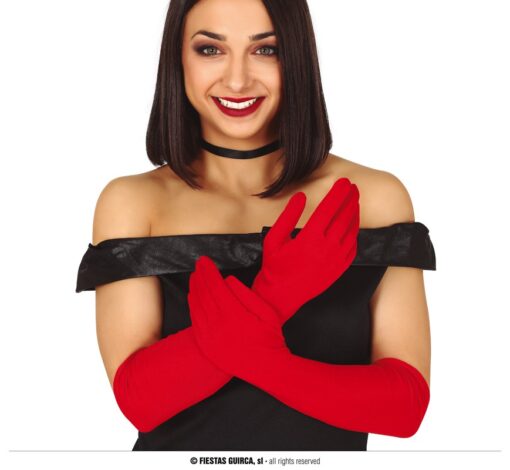 GUANTES ROJOS 42 CMS.