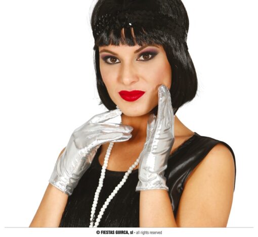 GUANTES PLATA 22 CMS.
