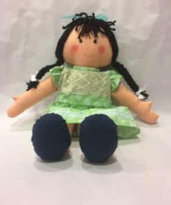 MUÑECA DE TRAPO ANGELINA / MEDIDA 45 CMS.