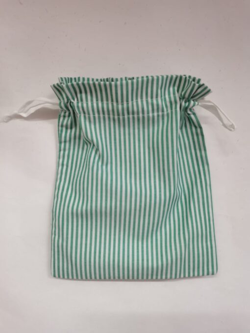 BOLSA MERIENDA / BABERO RAYAS VERDES