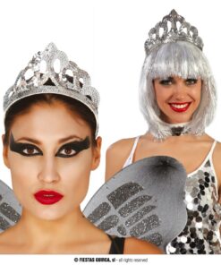 CORONA / DIADEMA LLUENTONS PLATA