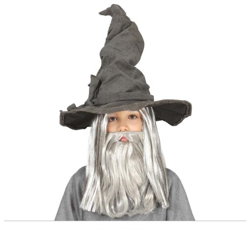 SOMBRERO BRUJO GRIS INFANTIL