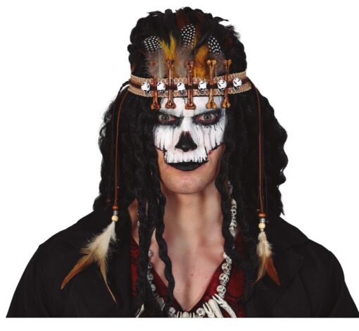 DIADEMA VOODOO CON PLUMAS