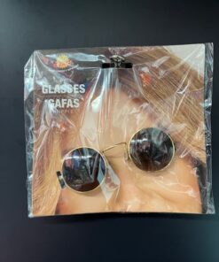 GAFAS HIPPIE PETQUEÑAS MARRON ESTILO ELTON