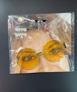 GAFAS HIPPIES GRANDES AMARILLAS