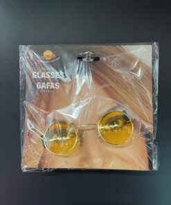 GAFAS HIPPIE PEQUEÑAS AMARILLAS ESTILO ELTON