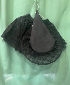 FALDILLA BRUIXA BLONDA NEGRE + BARRET