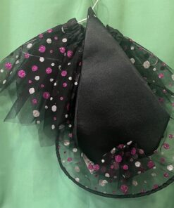 FALDILLA BRUIXA TOPO FUCSIA/PLATA + BARRET