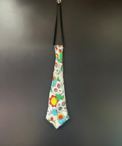 CORBATA CALAVERA FONS BLANC