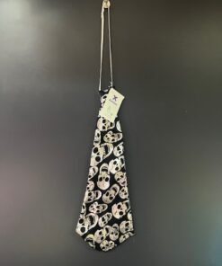 CORBATA CALAVERA PLATA