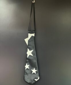 CORBATA FONS NEGRE ESTRELLES BLANQUES