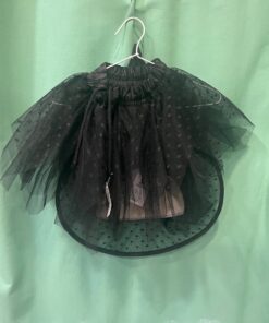 FALDILLA BRUIXA PLUMETI NEGRE + BARRET